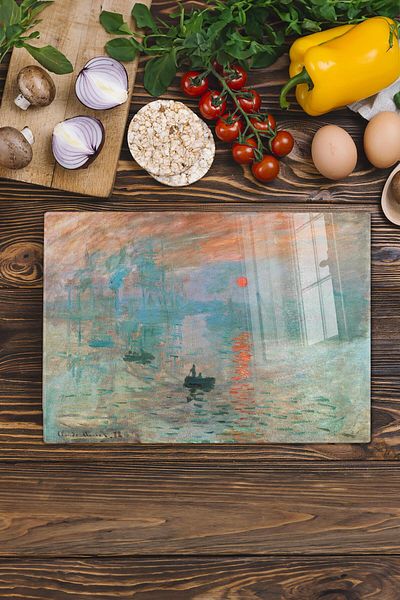 Postifull Cutting Board, New Generation Chopping Board Glass, Art Series, Thick and Tempered Unbreakable Glass, 21*30cm