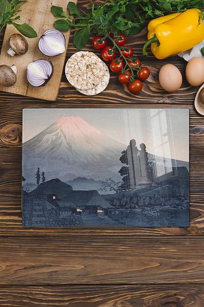 Postifull Cutting Board, New Generation Chopping Board Glass, Art Series, Thick and Tempered Unbreakable Glass, 21*30cm