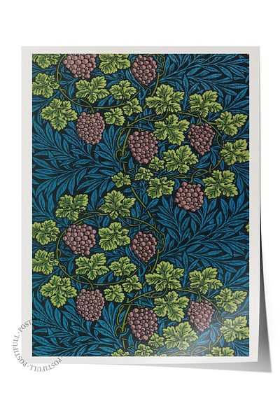 Postifull Poster William Morris Nr:30 Poster de artă modernă - Seria Art Decor - Pictură murală, imprimare HD