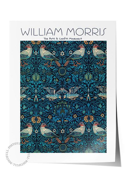 Postifull Αφίσα William Morris - Σειρά Art, Σχεδιασμός χωρίς πλαίσιο, Μοντέρνα Τέχνη