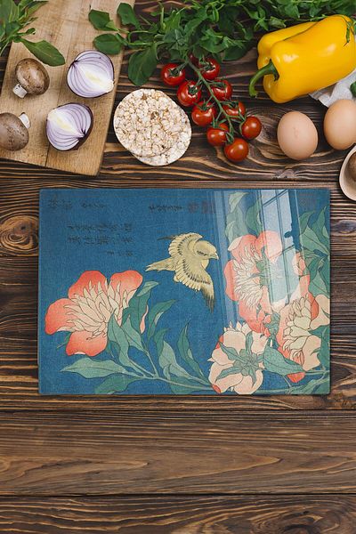 Postifull Cutting Board, New Generation Chopping Board Glass, Art Series, Thick and Tempered Unbreakable Glass, 21*30cm