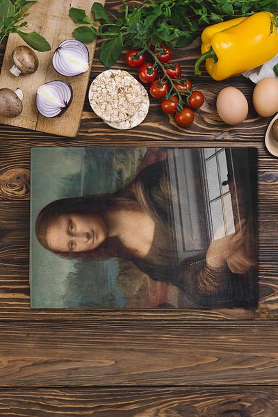 Postifull Cutting Board, New Generation Chopping Board Glass, Art Series, Thick and Tempered Unbreakable Glass, 21*30cm