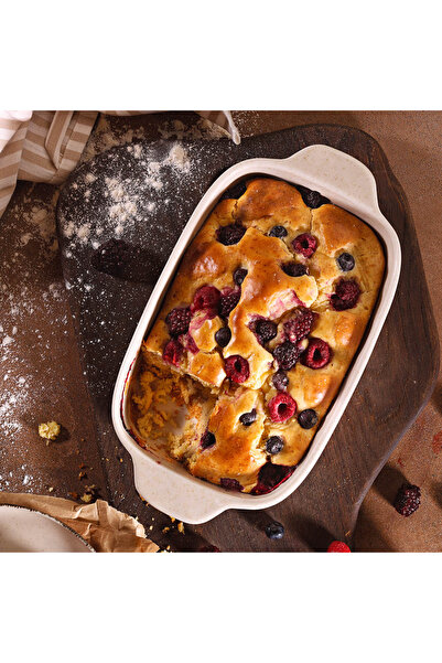 Kütahya Porselen Tavola 38 Cm Oven Dish Pearl Cinnamon 02