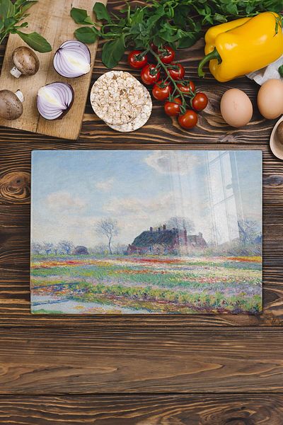 Postifull Cutting Board, New Generation Chopping Board Glass, Art Series, Thick and Tempered Unbreakable Glass, 21*30cm