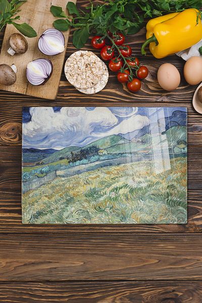Postifull Cutting Board, New Generation Chopping Board Glass, Art Series, Thick and Tempered Unbreakable Glass, 21*30cm