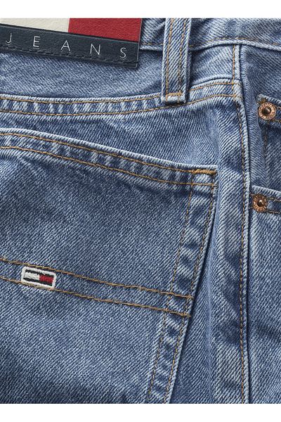 Tommy Jeans Modré dámské kraťasy – normální pas, model Bh0034