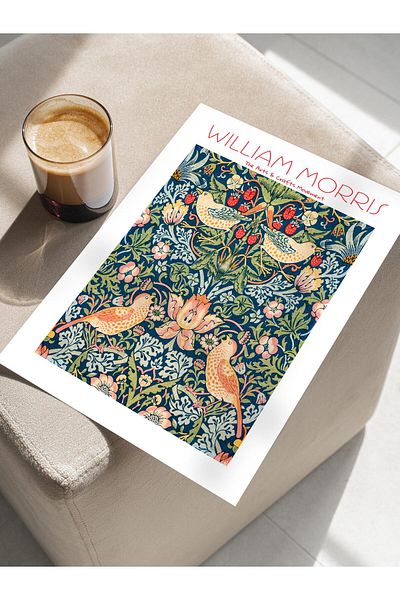 Postifull Αφίσα William Morris - Σειρά Art, Σχεδιασμός χωρίς πλαίσιο, Μοντέρνα Τέχνη