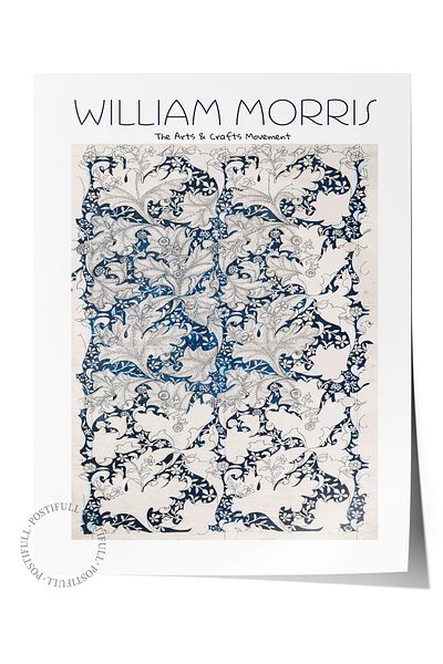 Postifull Αφίσα William Morris - Σειρά Art, Σχεδιασμός χωρίς πλαίσιο, Μοντέρνα Τέχνη