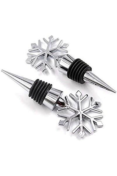 Jenisa Kar Tanesi Yeniden Kullanılabilir Dekoratif Yağ Içecek Ve Şarap Şişesi Tıpası 1 Adet