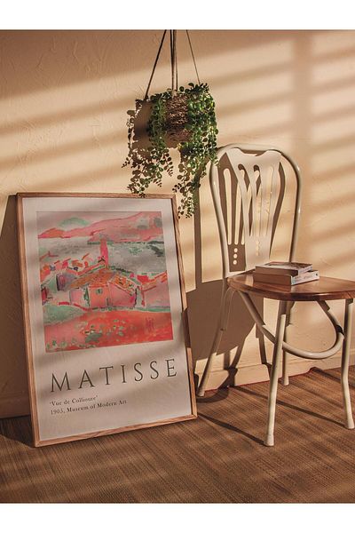 Postifull Αφίσα Παστέλ Σχεδίου Henri Matisse - Χωρίς πλαίσιο, Αφίσα Εικονογράφησης Duar, Εκτύπωση HD, Παχύ