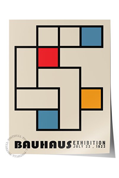 Postifull Μπεζ αφίσα της σειράς Bauhaus - Χοντρό αρχειοθετικό κοπή τέχνης, εκ...