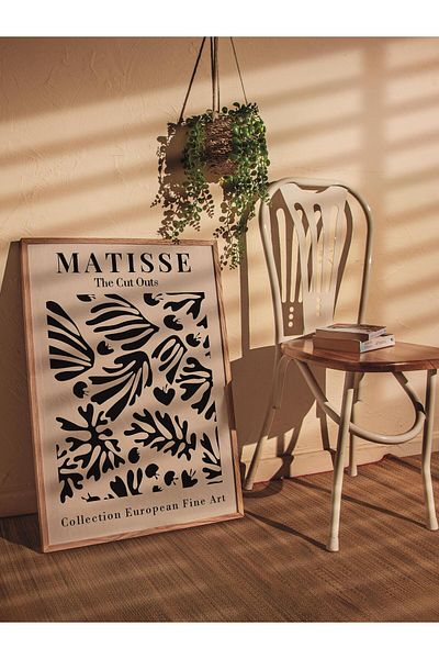 Postifull Αφίσα Παστέλ Σχεδίου Henri Matisse - Χωρίς πλαίσιο, Αφίσα Εικονογράφησης Duar, Εκτύπωση HD, Παχύ