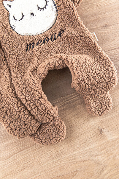 Babymod Welsoft Plush Baby Girl/Boy Jumpsuit - Cat Figure