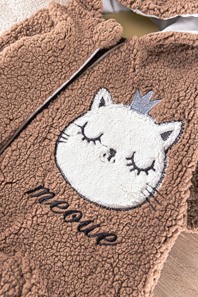 Babymod Welsoft Plush Baby Girl/Boy Jumpsuit - Cat Figure