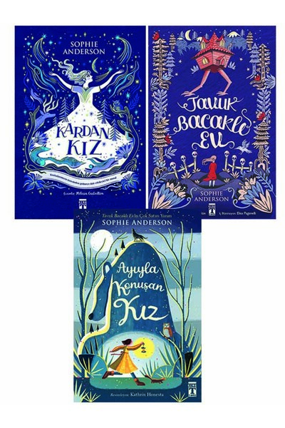 Genç Timaş 5.6.7.8. Sınıf Okuma Seti 3 Kitap Kardan Kız-Tavuk Bacaklı Ev-Ayıy...