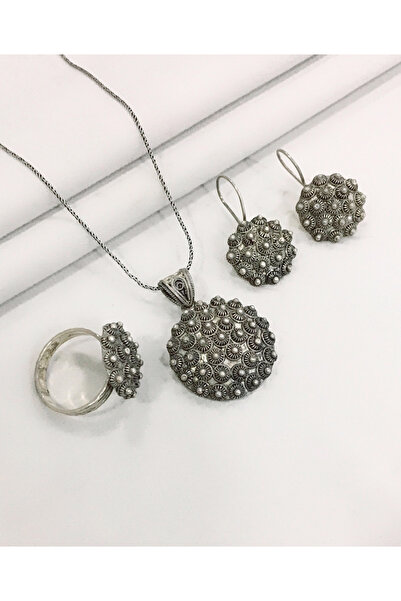 MİR GÜMÜŞ 925 ayar gümüş bereket modeli telkari set