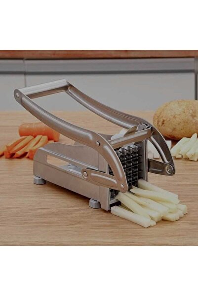 CEPHOME Stainless Steel French Fries Potato Cutter - Round Bottom Easy Slicing
