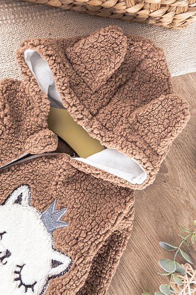 Babymod Welsoft Plush Baby Girl/Boy Jumpsuit - Cat Figure