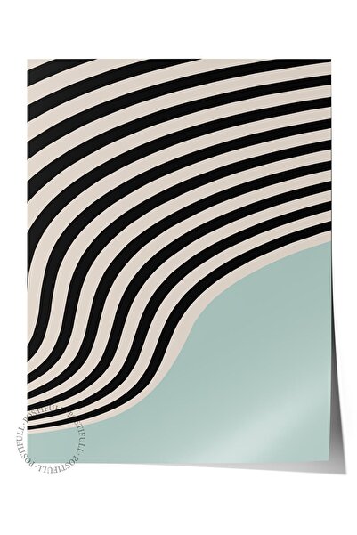 Postifull Αφίσα τυρκουάζ χωρίς πλαίσιο σειράς Bauhaus - Εκτύπωση HD, Χοντρό α...