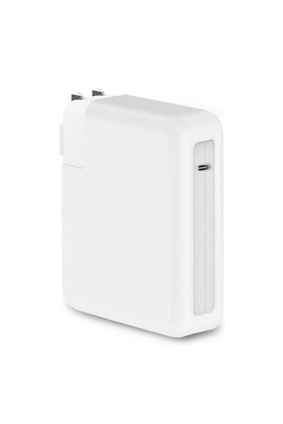 Microsonic Macbook Şarj Adaptör Kılıf (85W-87W-96W) Matte Silicone Beyaz
