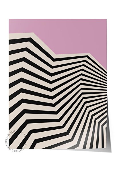 Postifull Αφίσα χωρίς πλαίσιο, Σειρά Bauhaus, Αφίσα τοίχου σε λιλά αποχρώσεις...