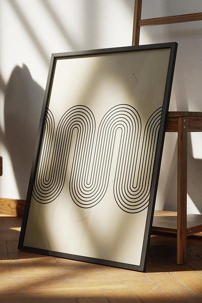 Postifull Frameless Poster Abstract Nordic Series, Nordic Painting, Wall Poster, Hd Printing, Thick Archival