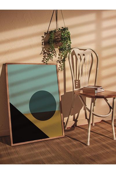 Postifull Πολύχρωμη αφίσα χωρίς πλαίσιο της σειράς Bauhaus - Διακόσμηση τοίχου με εκτύπωση HD