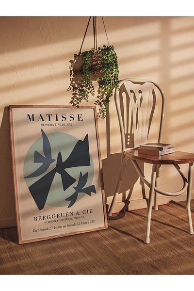 Postifull Αφίσα Παστέλ Σχεδίου Henri Matisse - Χωρίς πλαίσιο, Αφίσα Εικονογράφησης Duar, Εκτύπωση HD, Παχύ