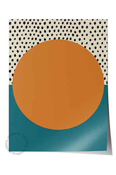 Postifull Αφίσα τοίχου σε μπλε σειρά Bauhaus - Εκτύπωση HD, Χοντρό αρχαιολογι...