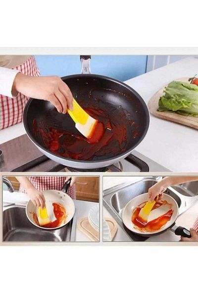 evinizin vitrini Dishcloth Dishwasher Scraper Dish Brush Pre-Machine Dish Cleaning