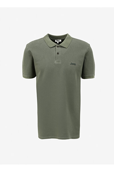 Jeep Haki Erkek Relaxed %100 Pamuk Polo T-Shirt J4SM-TST7232
