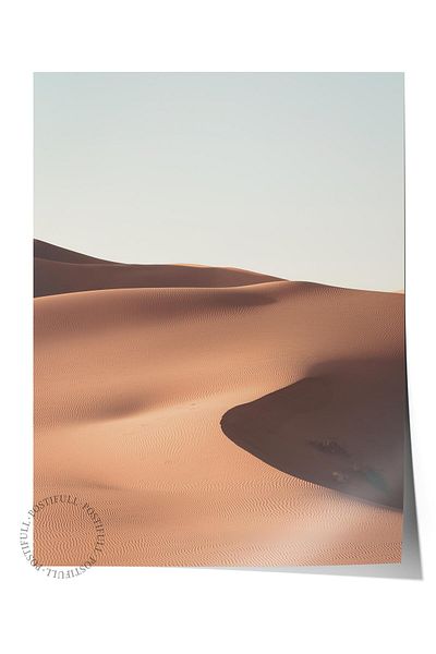 Postifull Frameless Poster, Desert Painting No:8, Hd Photo, Living Room, Kitchen Wall Decor Poster