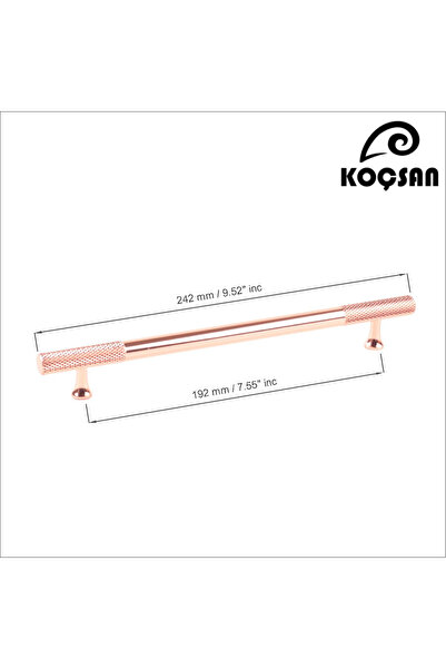 KOÇSAN Apex Rose 192 Mm Mâner Mobilier Bucătărie Country de Lux Dulap Sertar