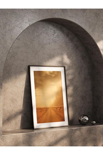 Postifull Frameless Poster, Desert Painting No:27, Hd Photo, Living Room, Kitchen Wall Decor Poster