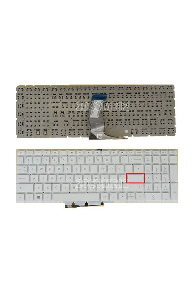 Afila Hp 15-BC004NT, 15-BC010NT Notebook Klavyesi - Beyaz - TR