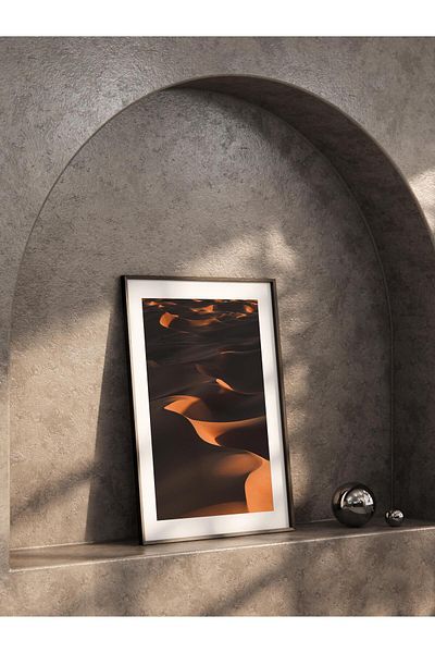 Postifull Frameless Poster, Desert Painting No:44, Hd Photo, Living Room, Kitchen Wall Decor Poster