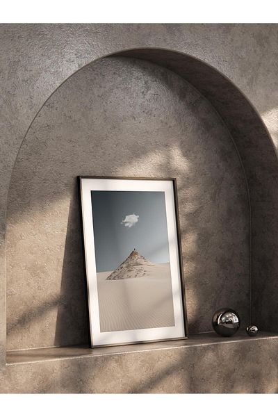 Postifull Frameless Poster, Desert Painting No:33, HD Photo, Living Room, Kitchen Wall Decor Poster