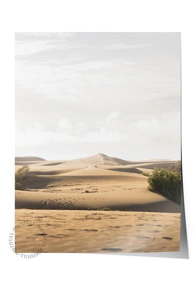Postifull Frameless Poster, Desert Painting No:34, HD Photo, Living Room, Kitchen Wall Decor Poster