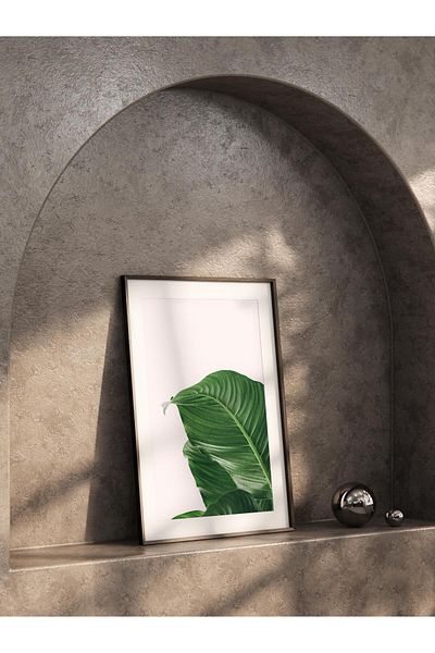 Postifull Frameless Poster, Botanical & Leaf Painting No:5, Hd Photo, Living Room, Kitchen Wall Decor Poster