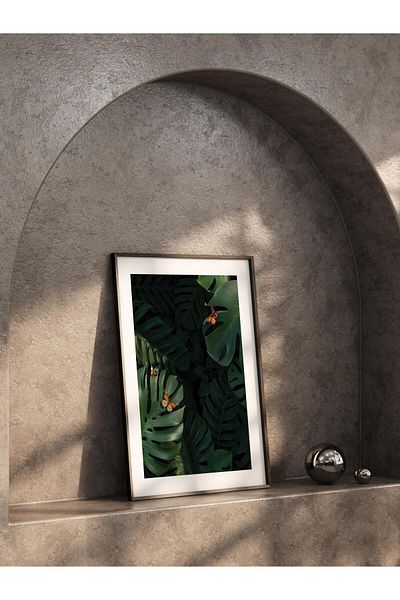 Postifull Frameless Poster, Botanical & Leaf Painting No:1, Hd Photo, Living Room, Kitchen Wall Decor Poster