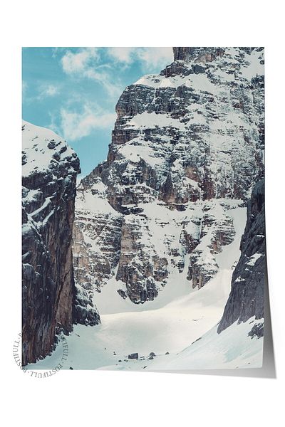 Postifull Mountain No:10 - Αφίσα με τυπωμένη φωτογραφία χωρίς πλαίσιο, Διακόσμηση τοίχου σαλονιού, κουζίνας, σαλονιού και αίθουσας