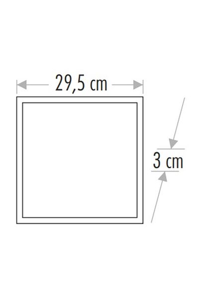 Cata 25W 30X30 Led Panel - Recessed (Light) Cat Ct-5286G