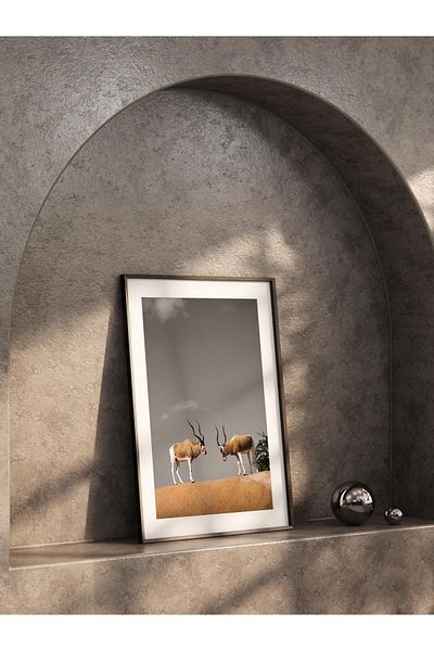 Postifull Frameless Poster, Animals & Safari Painting No:49, Hd Photo, Living Room, Kitchen Wall Decor Poster