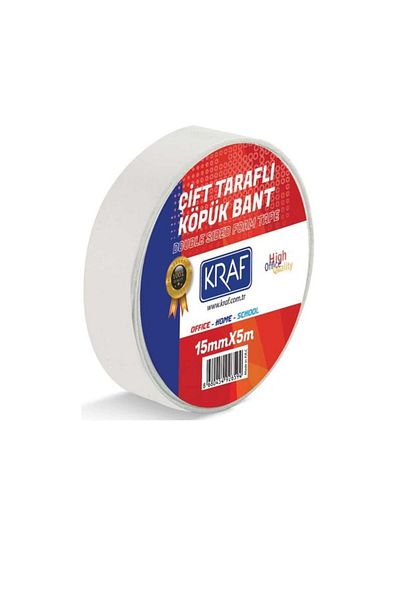 MTKardeşler 20 Pieces 15 Mm X 5 Meters Double Sided Foam Tape