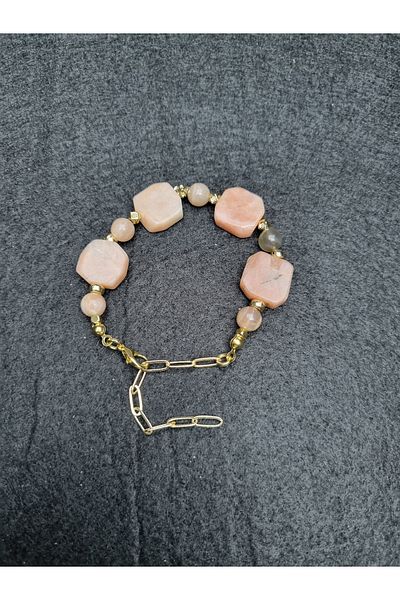 Yüksel Boncuk Sun Stone Women's Natural Stone Bracelet