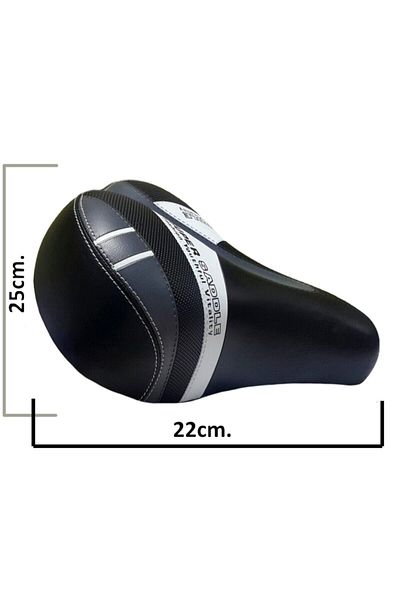 SARİSSA BİSİKLET XBYC 319 Bicycle Spring Wide Leather Saddle Soft Large, Wide Cycling Comfort, Tour Saddle