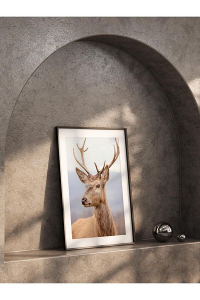 Postifull Frameless Poster, Animals & Safari Painting No:48, Hd Photo, Living Room, Kitchen Wall Decor Poster