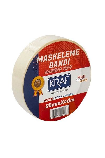 MTKardeşler 10 Pieces Masking Tape 25 Mm X 40 Meters Paper Tape