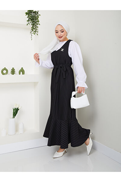 VOLT CLOTHİNG Dámské pruhované vesty šaty