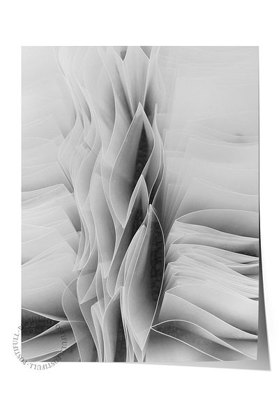 Postifull Ασπρόμαυρη αφίσα HD Photo Frameless - Διακόσμηση τοίχου κουζίνας σαλονιού Νο:26